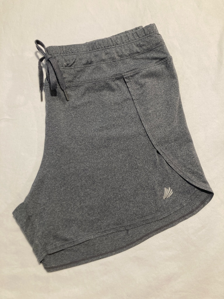 Gray Women's Athletic Shorts With Drawstring Size Medium (103)
